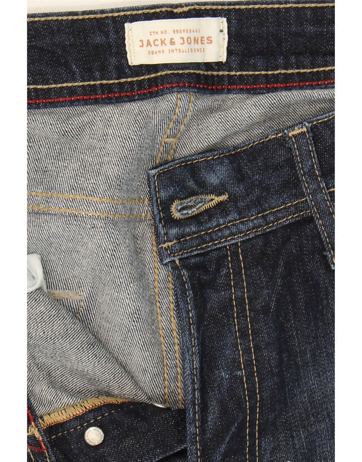 JACK & JONES Womens Clark Slim Jeans W32 L32 Navy Blue Cotton Vintage Jack & Jones and Second-Hand Jack & Jones from Messina Hembry 