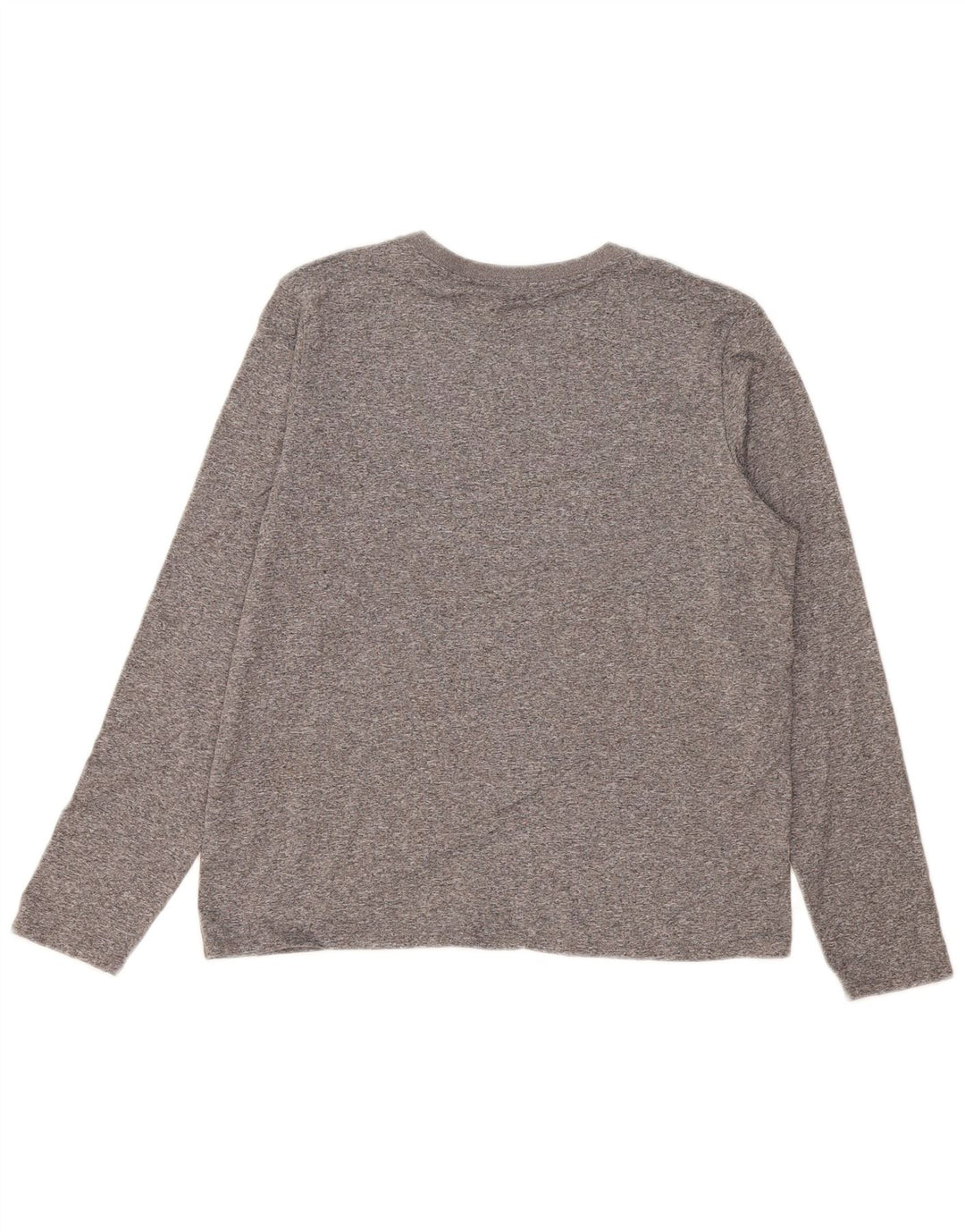 NIKE Top grafico da donna Dri Fit manica lunga UK 14 Grigio medio chiazzato