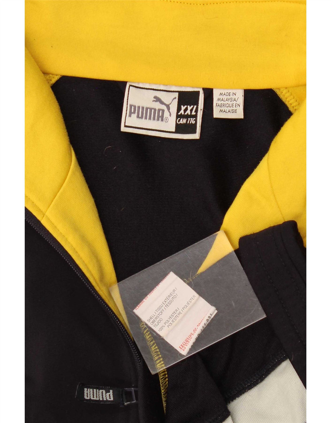 Giacca da tuta da uomo Puma 2XL Poliestere color block blu navy