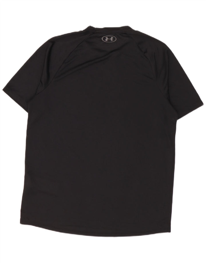 T-shirt da uomo Under Armour Top medio poliestere nero