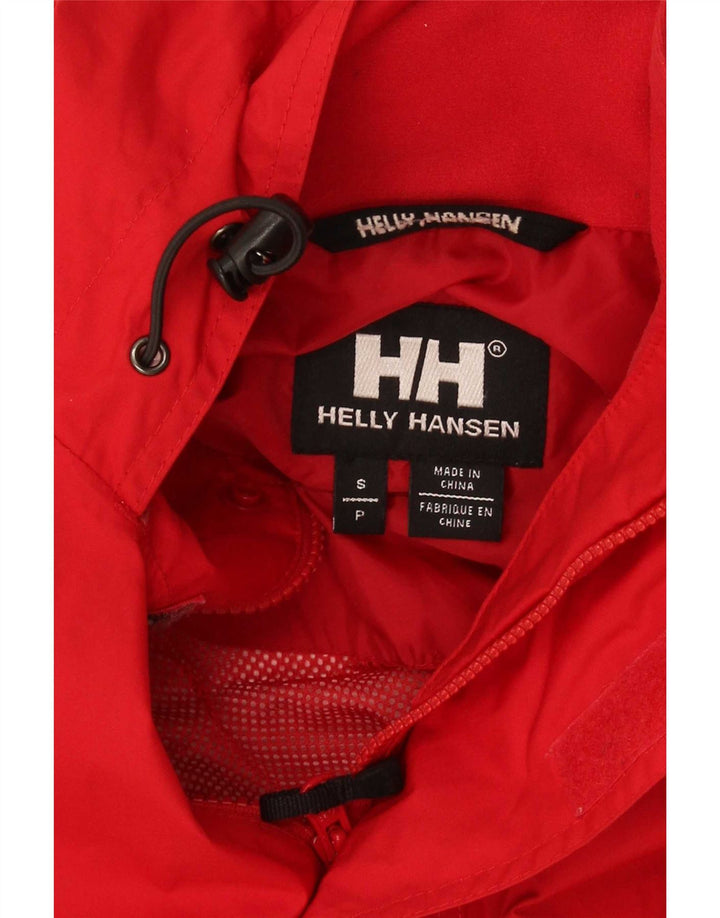 Giacca antipioggia da uomo con cappuccio Helly Hansen UK 36 piccola rossa
