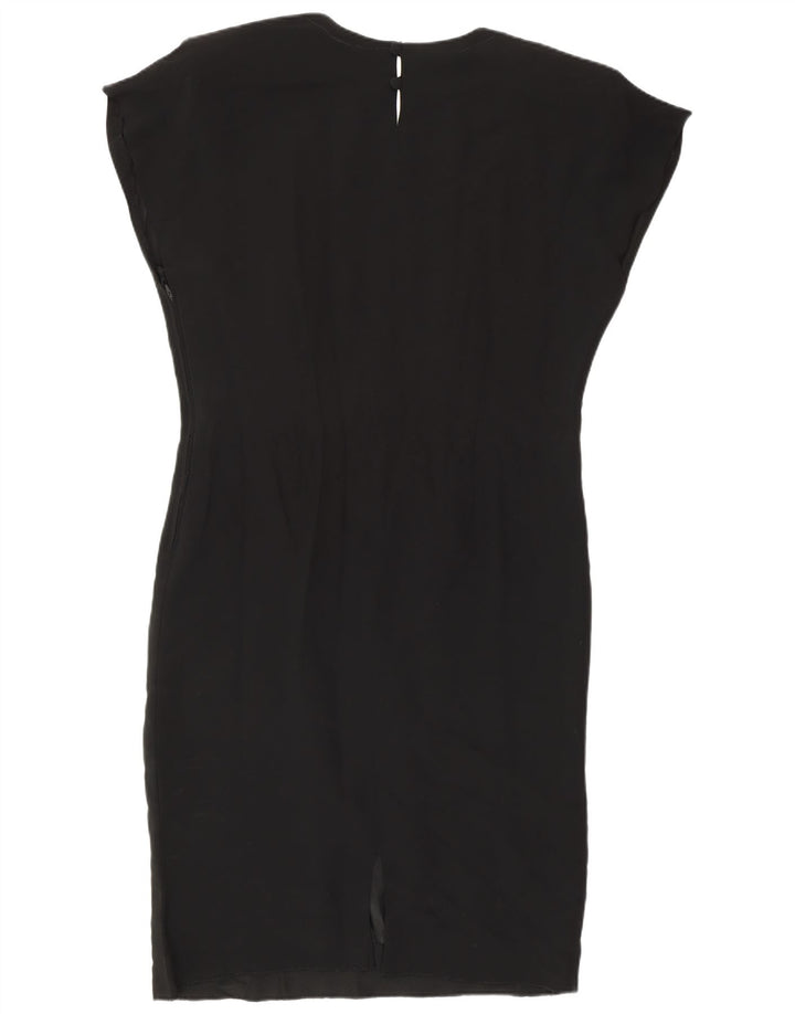Abito tubino vintage da donna con paillettes IT 48 XL Nero retrò