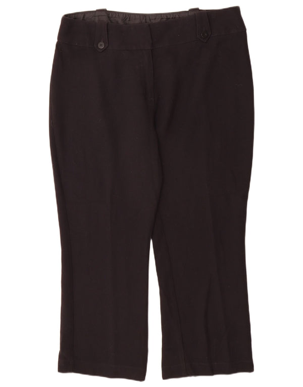 Pantaloni casual dritti da donna Marks & Spencer UK 18 XL W38 L27 Neri