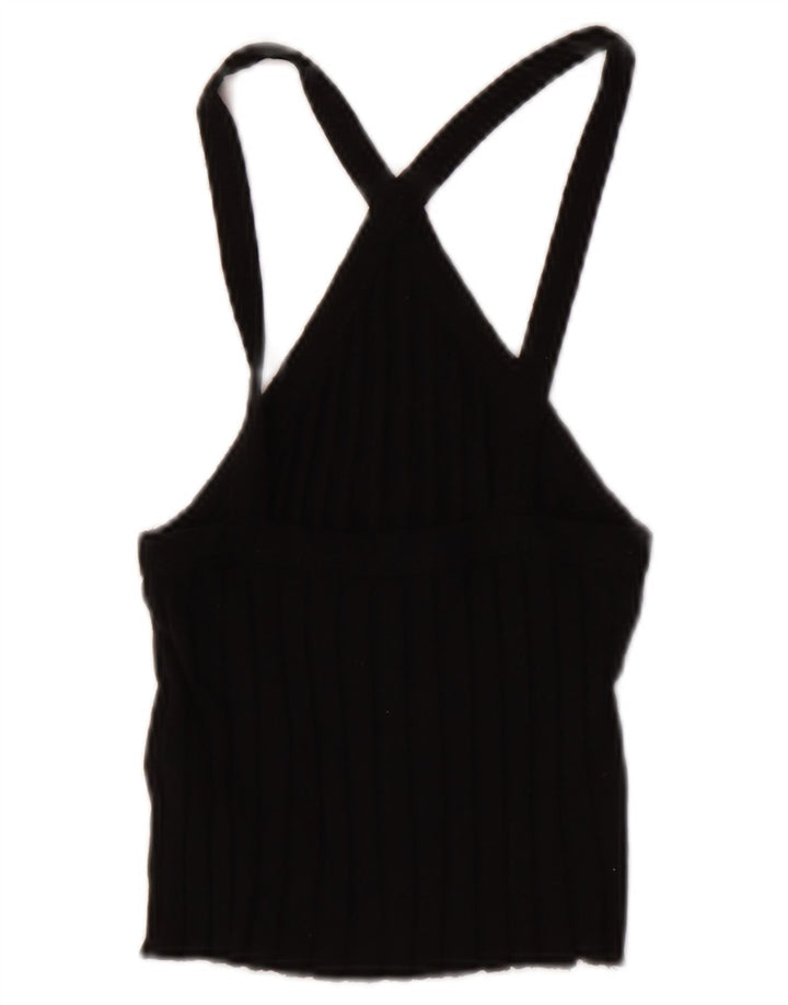 Top corto da donna Zara UK 8 piccolo in cotone nero