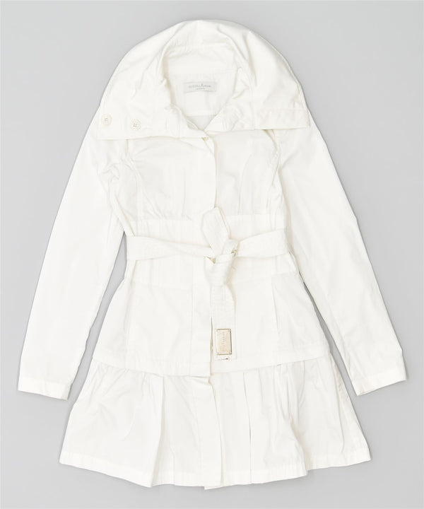 Trench da donna GUESS UK 8 piccolo poliestere bianco