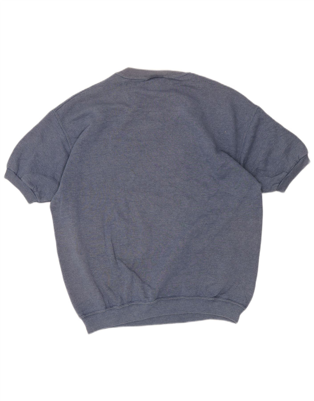 Felpa Lee da uomo a maniche corte, maglione grande, cotone blu