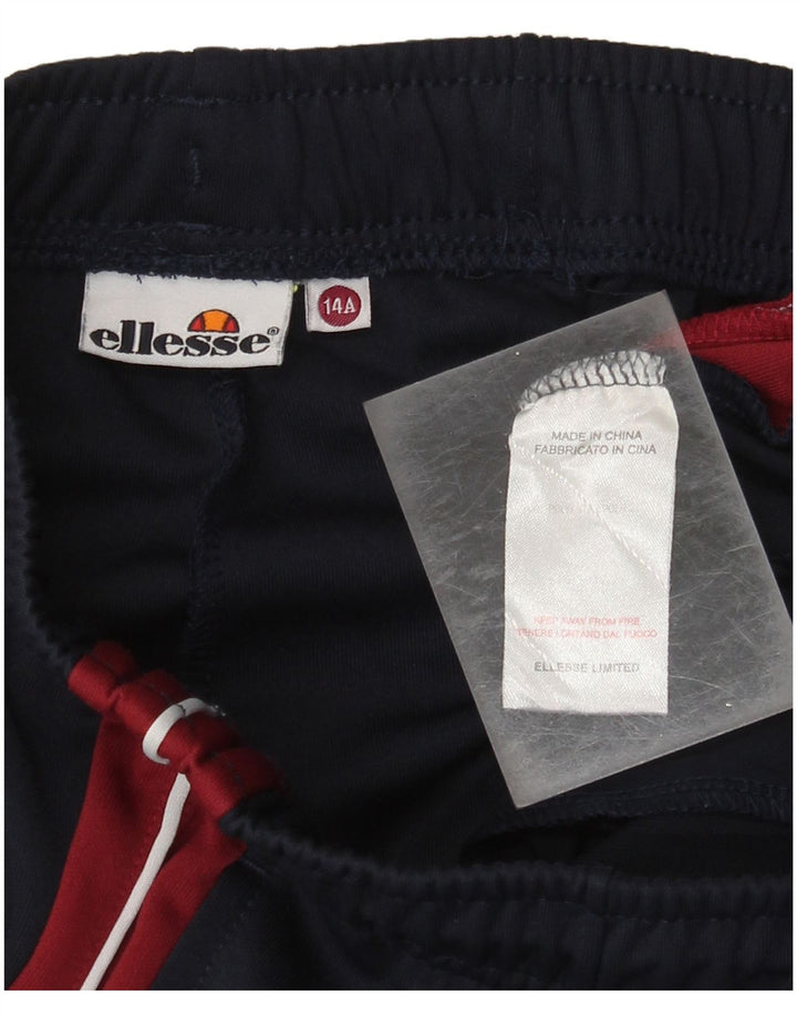 Pantaloni della tuta da ragazzo Ellesse 13-14 anni Blu navy Colourblock