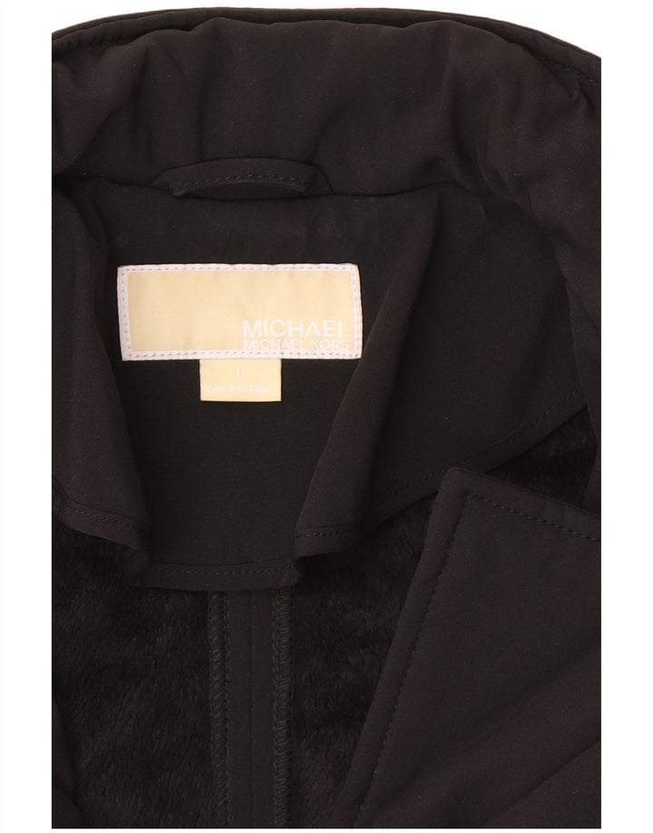 Giacca militare da donna Michael Kors UK 10 piccola poliestere nero