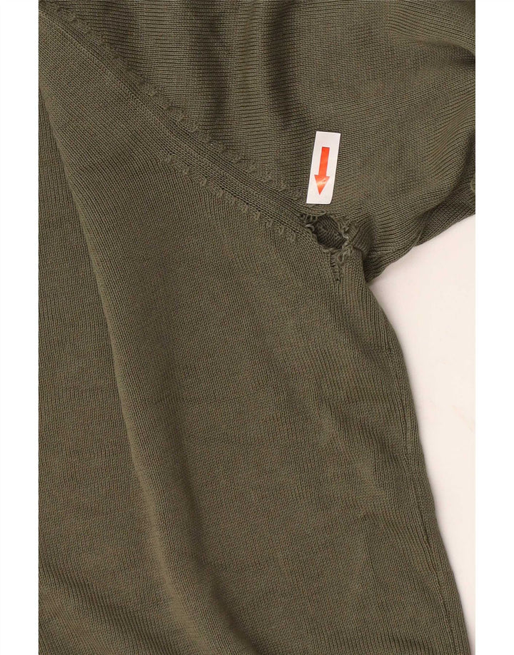 Maglione girocollo da uomo Napapijri piccolo in cotone kaki
