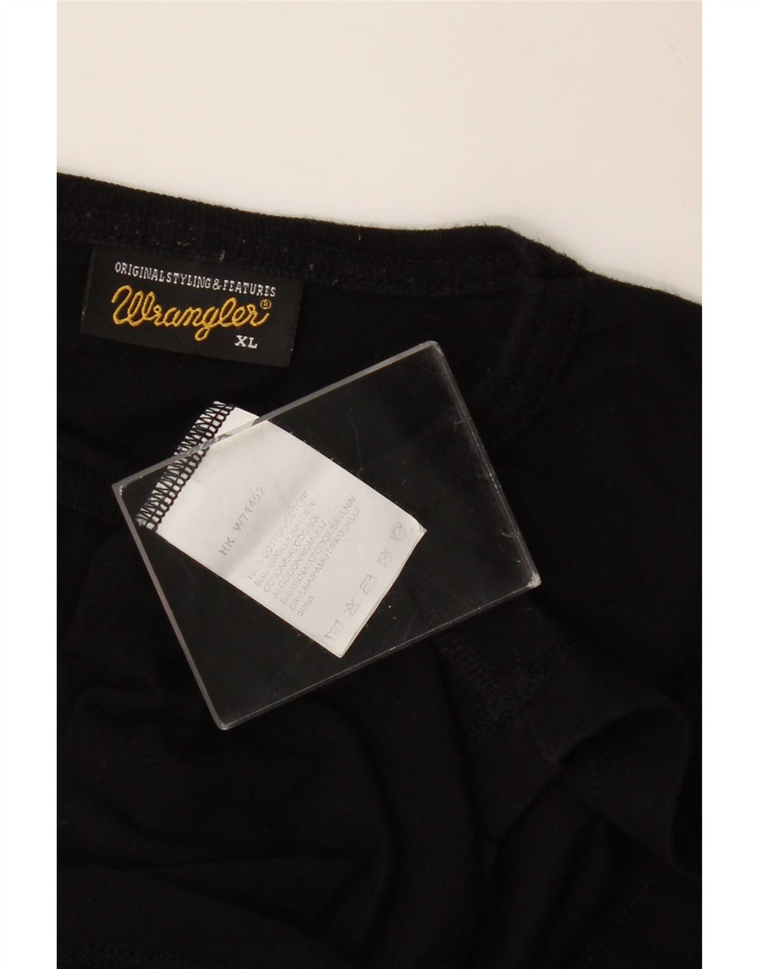 T-shirt da uomo WRANGLER Top XL in cotone nero