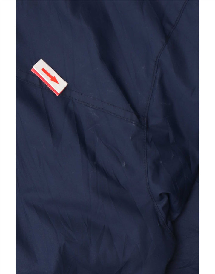 Giacca antipioggia con cappuccio da uomo Columbia UK 38 nylon blu navy medio