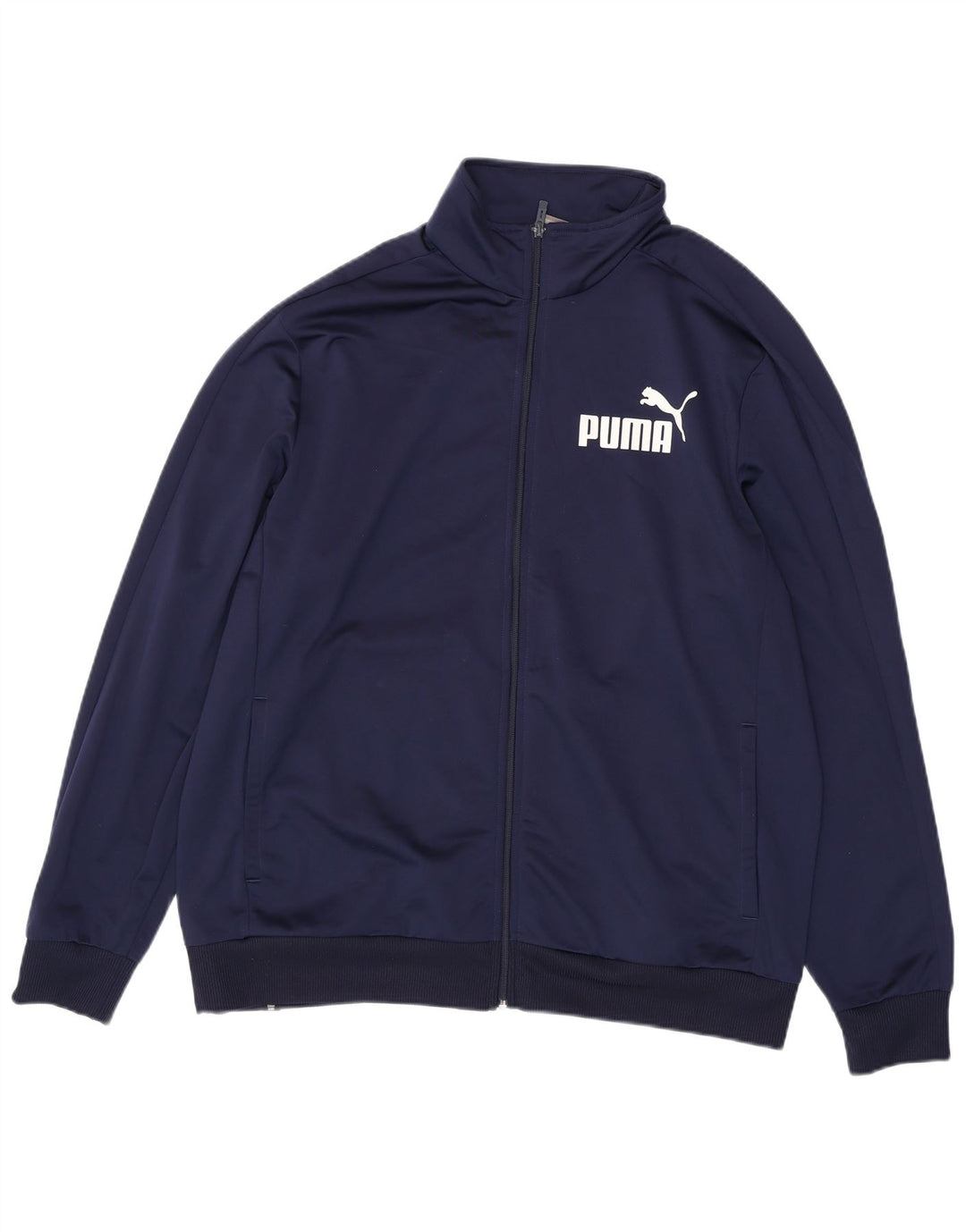 Giacca da ginnastica grafica da uomo PUMA 2XL poliestere blu navy