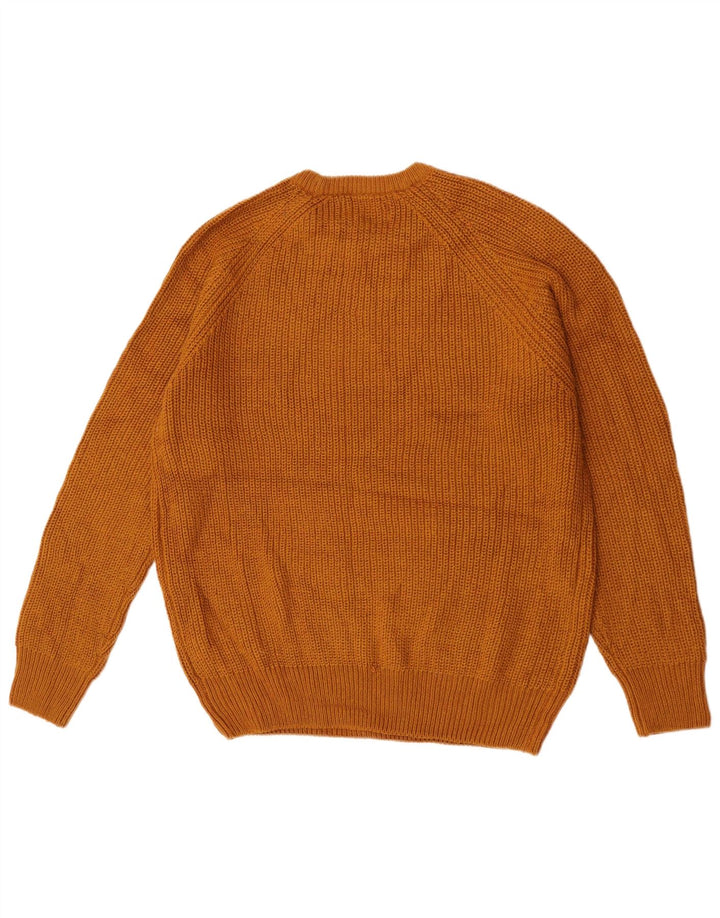 Maglione maglione girocollo da uomo Saltrock grande acrilico giallo