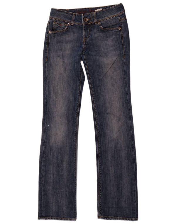 Jeans dritti da donna Tommy Hilfiger W27 L34 cotone blu