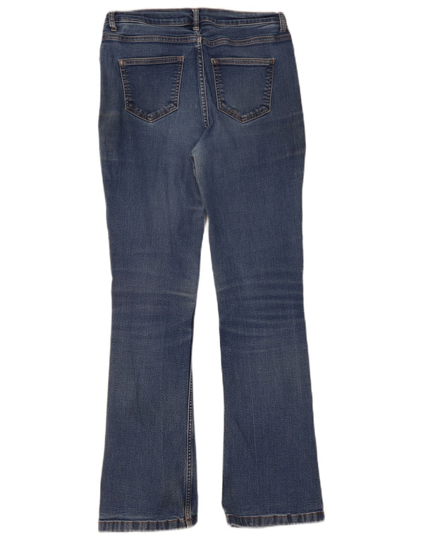 MARKS & SPENCER Jeans bootcut da donna vestibilità regolare UK 10 piccoli W30 L30 blu
