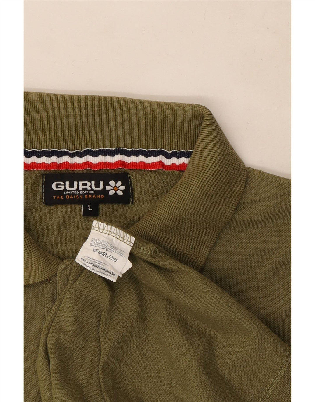 Polo da uomo Guru grande in cotone kaki