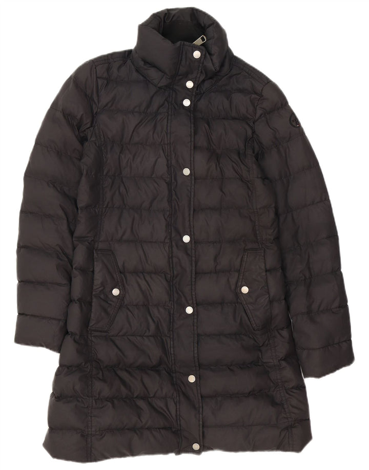 Cappotto imbottito oversize da donna Tommy Hilfiger UK 10 piccolo poliestere nero