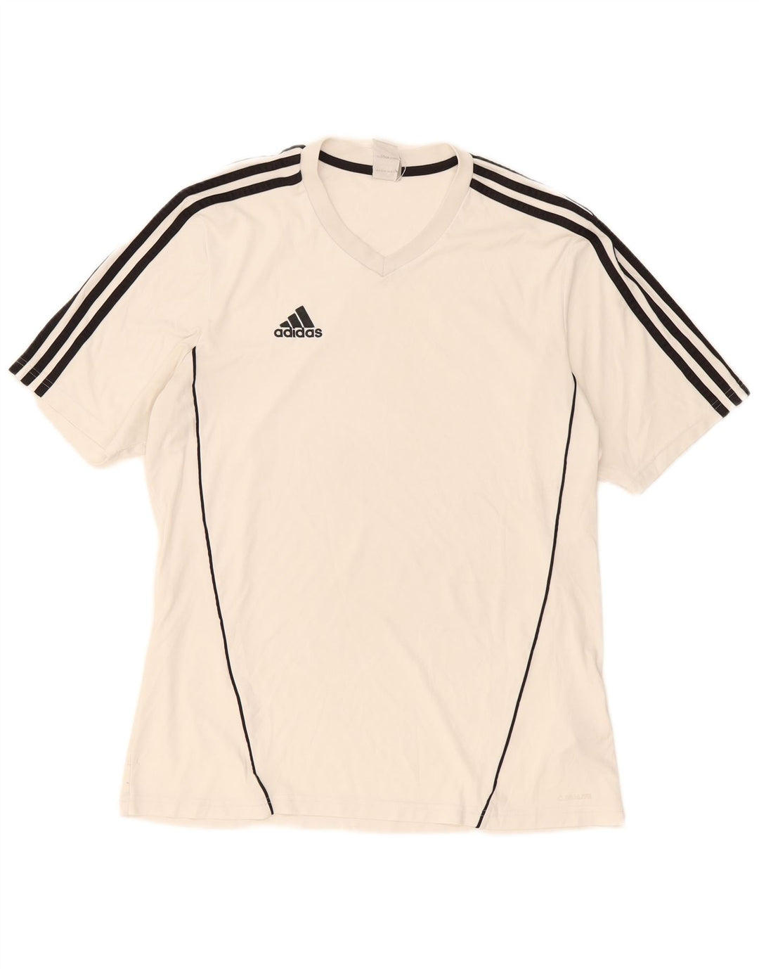 T-shirt Adidas Climalite da uomo, grande, in poliestere bianco