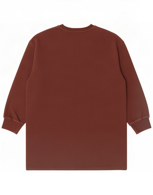 Felpa grafica da donna Zara, maglione UK 16, grande, cotone marrone