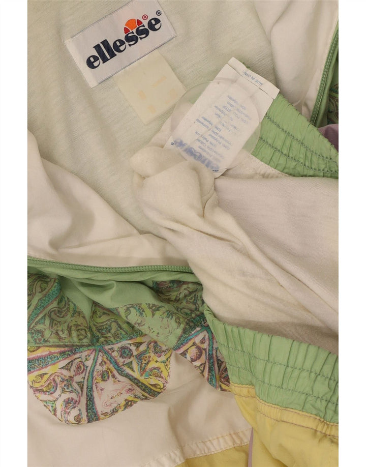 ELLESSE Giubbotto bomber oversize da donna UK 18 XL multicolore Colourblock