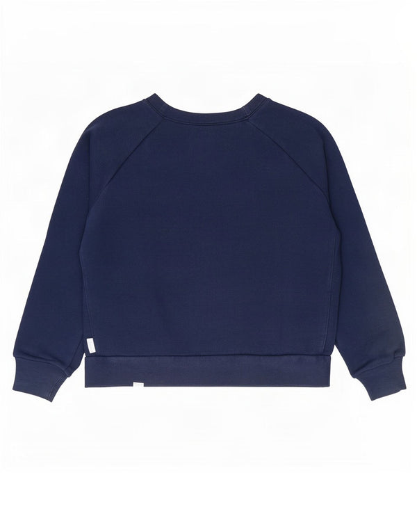 Felpa Reebok da donna oversize con grafica, maglione UK 12/14 medio blu navy