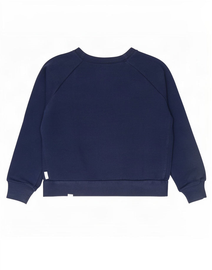 Felpa Reebok da donna oversize con grafica, maglione UK 12/14 medio blu navy