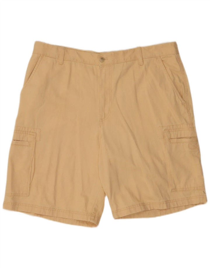 Pantaloncini cargo da uomo IZOD W38 XL in cotone beige