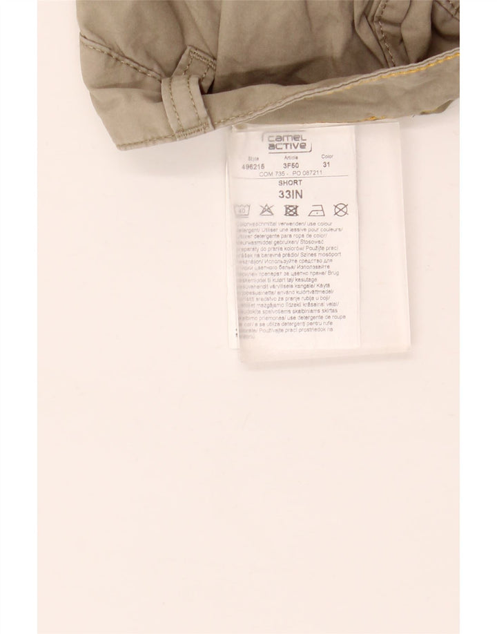 Pantaloncini cargo da uomo Camel Active W33 in cotone beige medio