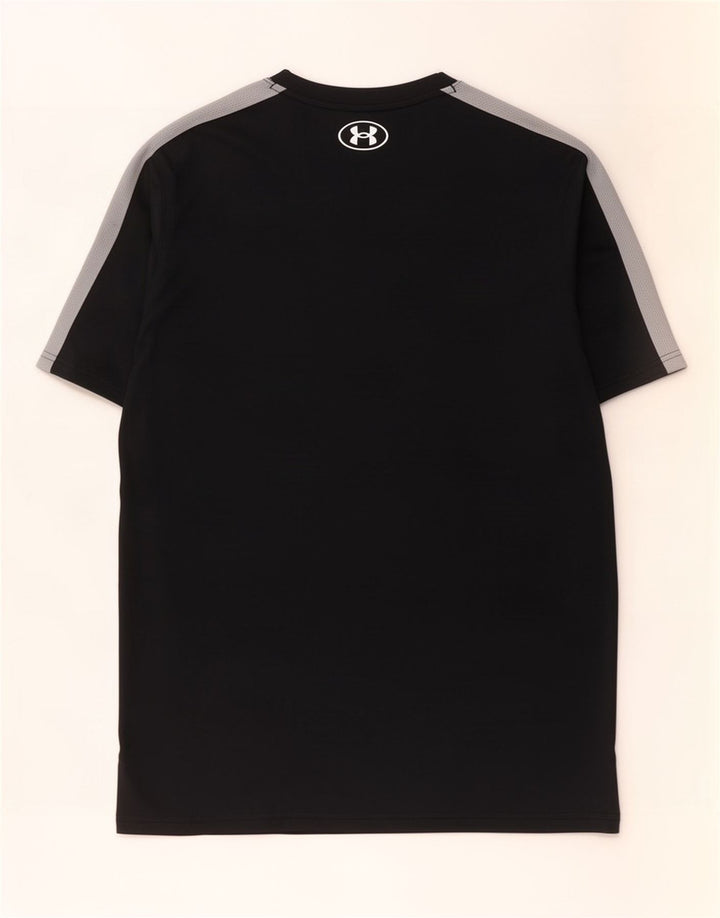 T-shirt da uomo Under Armour Top Large in poliestere color block nero