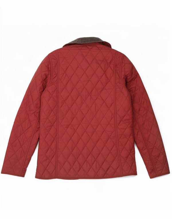 Giacca trapuntata da donna Barbour UK 8 Small Red Colourblock in poliammide