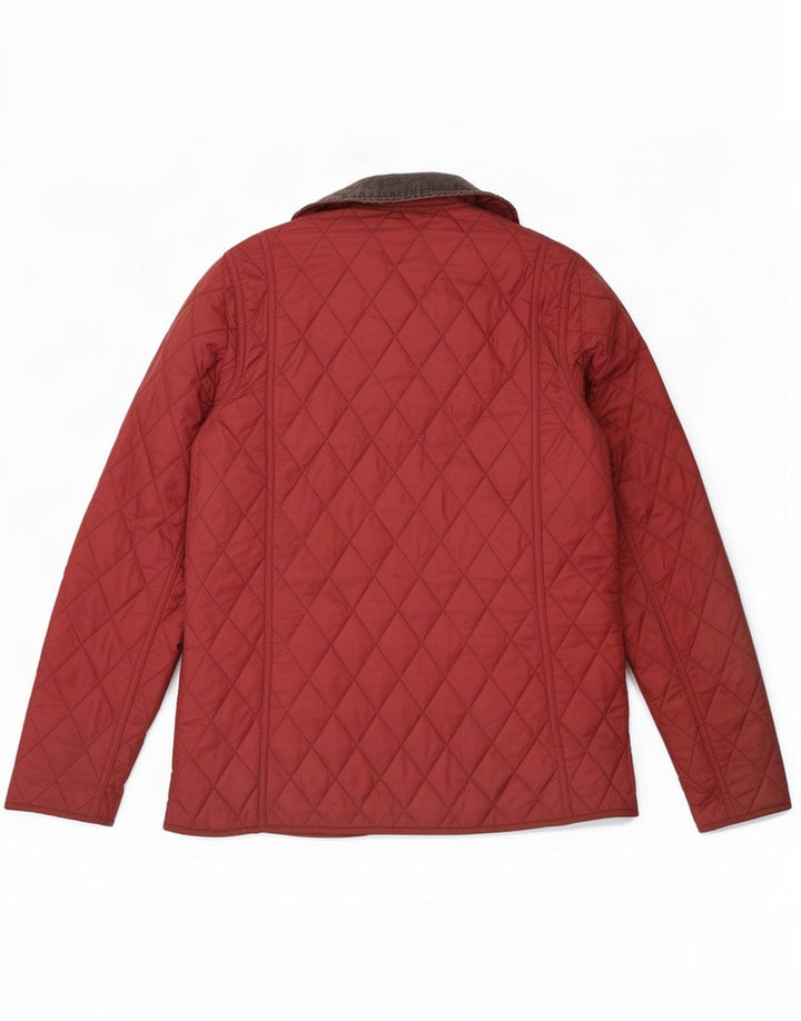 Giacca trapuntata da donna Barbour UK 8 Small Red Colourblock in poliammide