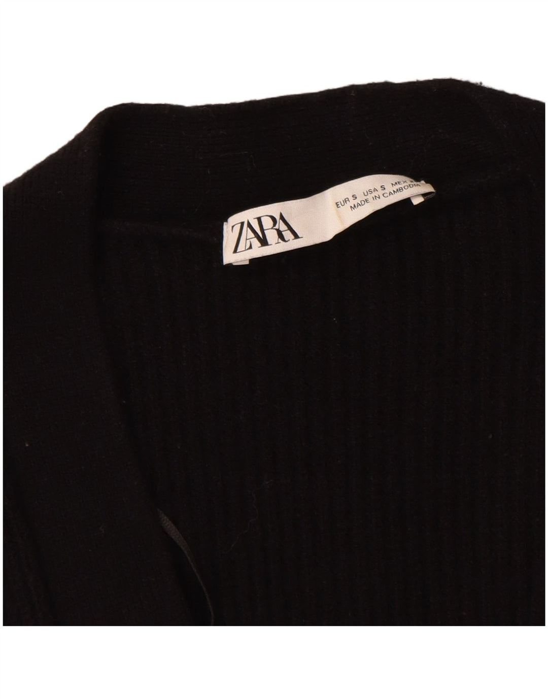 Maglione cardigan oversize da donna Zara UK 10 piccolo nero