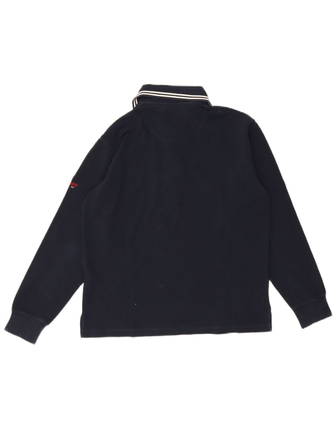 Polo a maniche lunghe da uomo Murphy & Nye piccola in cotone blu navy