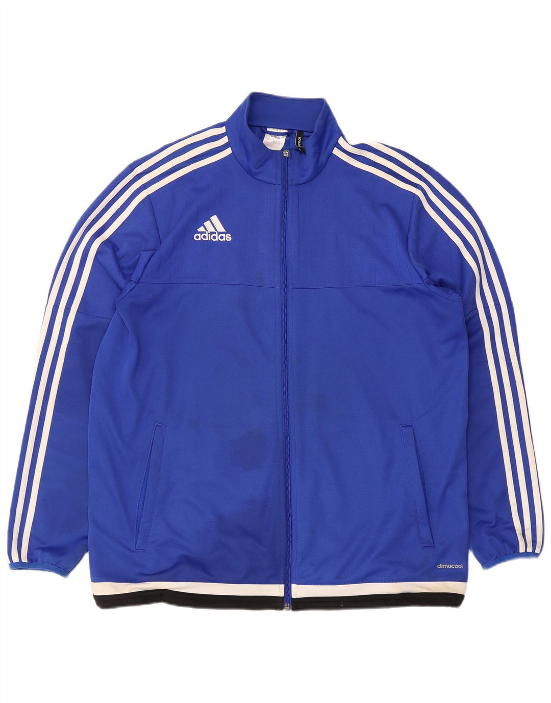 Giacca da allenamento Adidas Climacool da uomo, grande, in poliestere color block blu
