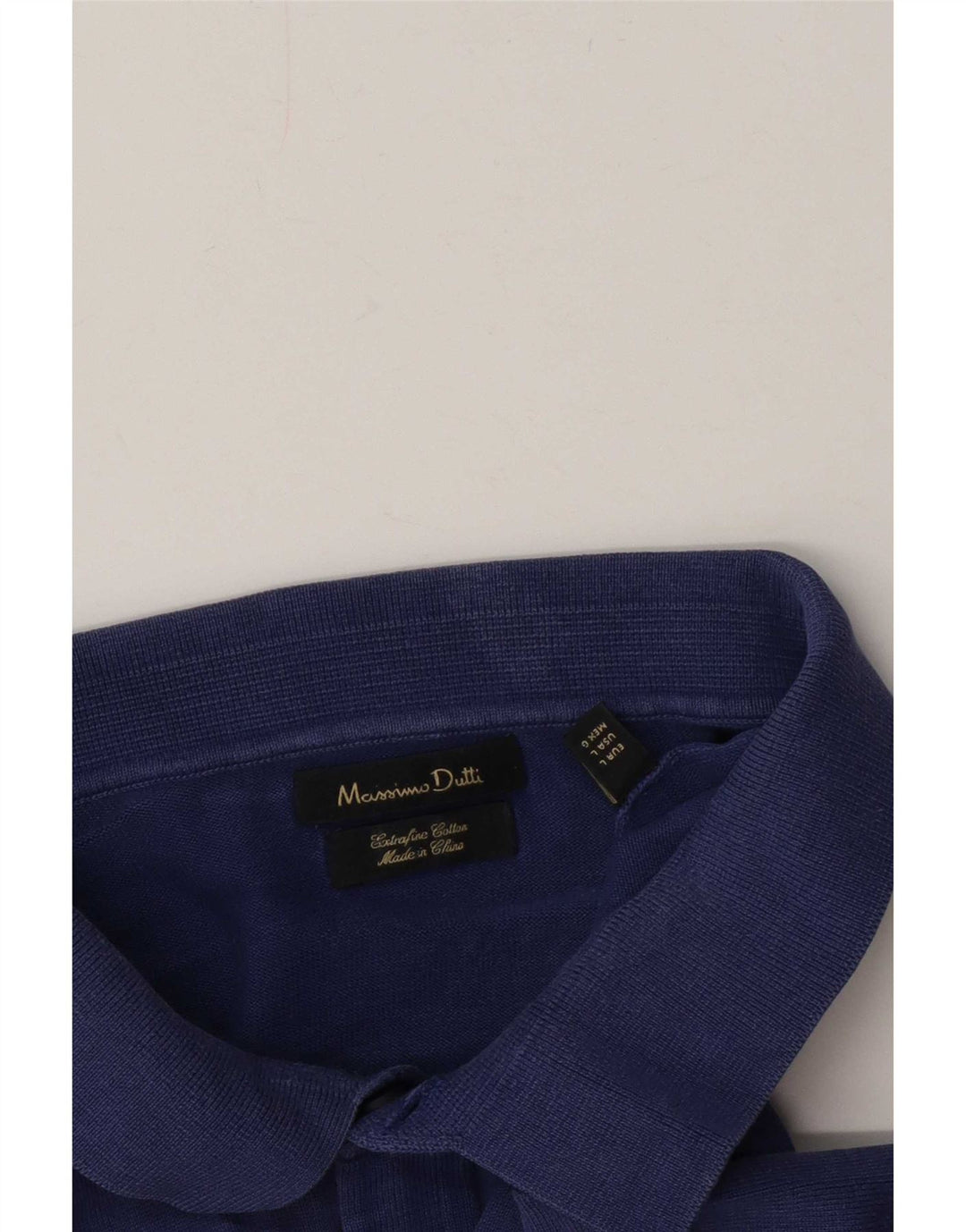 Massimo Dutti Polo da uomo grande in cotone viola