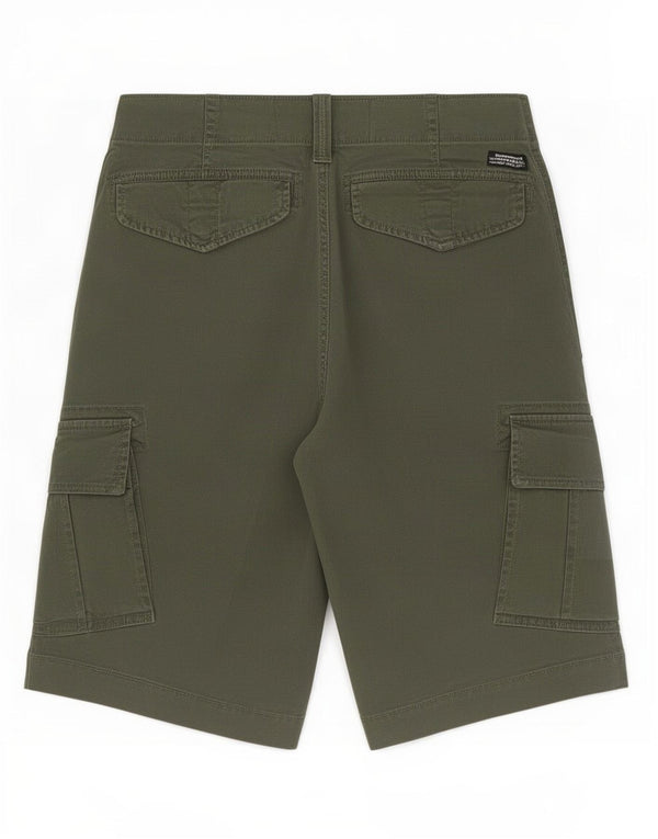 Pantaloncini cargo da uomo Superdry W30 cotone verde medio