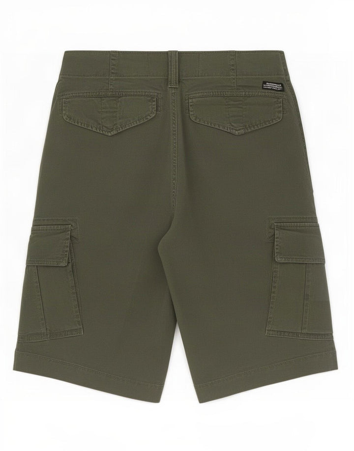 Pantaloncini cargo da uomo Superdry W30 cotone verde medio