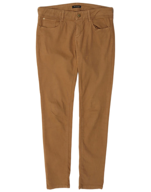 Pantaloni casual skinny da donna Massimo Dutti EU 38 Small W28 L29 Marrone