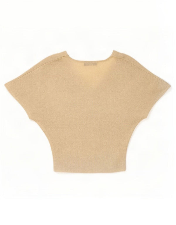 Camicetta da donna Marks & Spencer Top UK 8 Small Gold Viscosa