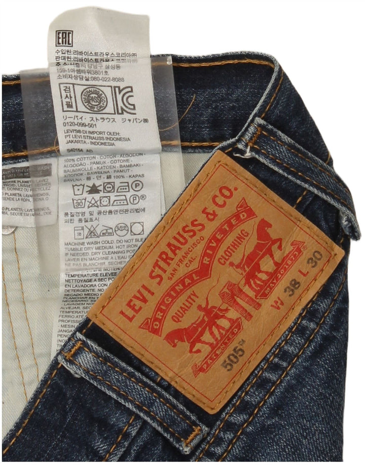 Levi's Uomo 505 Jeans dritti W38 L30 Cotone Blu
