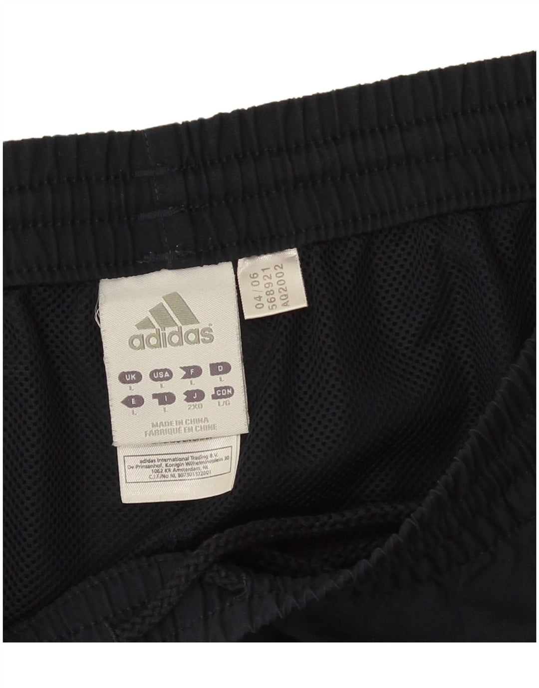 Pantaloncini sportivi da uomo Adidas Large blu navy in poliestere