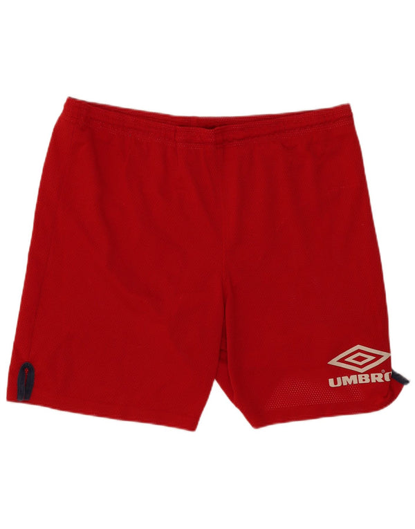 Pantaloncini sportivi Umbro da uomo grandi rossi