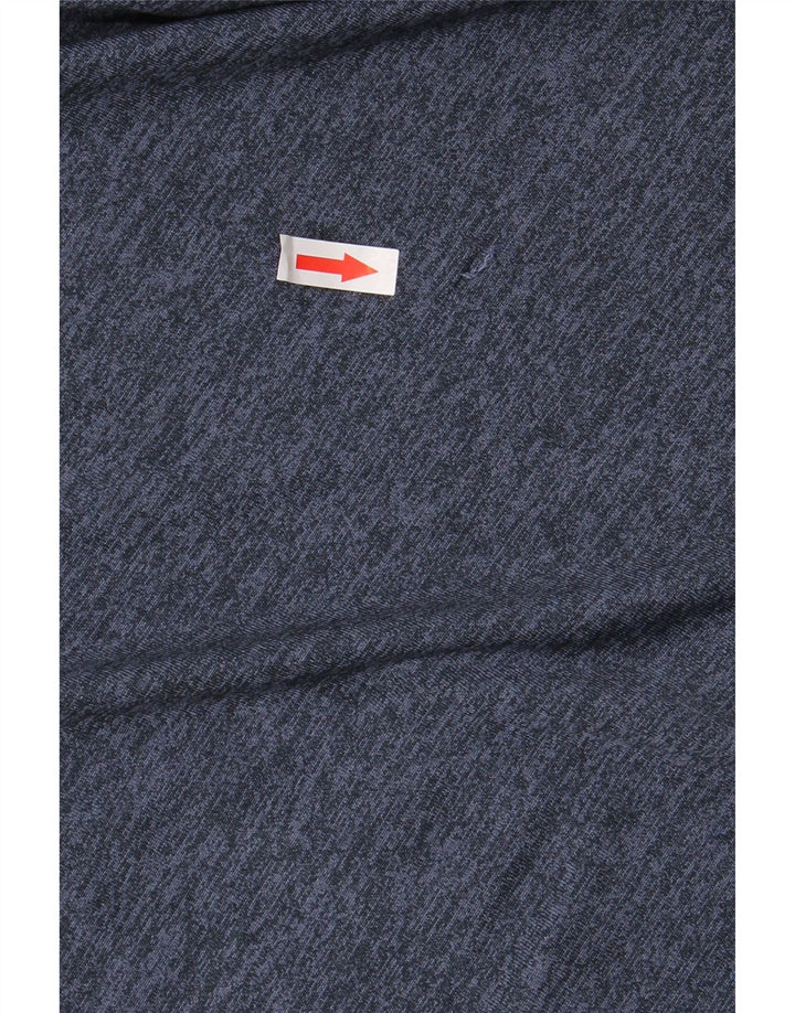 Polo da uomo Under Armour media poliestere screziato blu navy