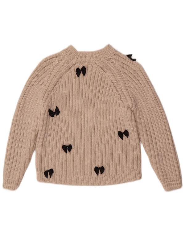 Maglione Zara per ragazze con collo alto 9-10 anni in acrilico beige