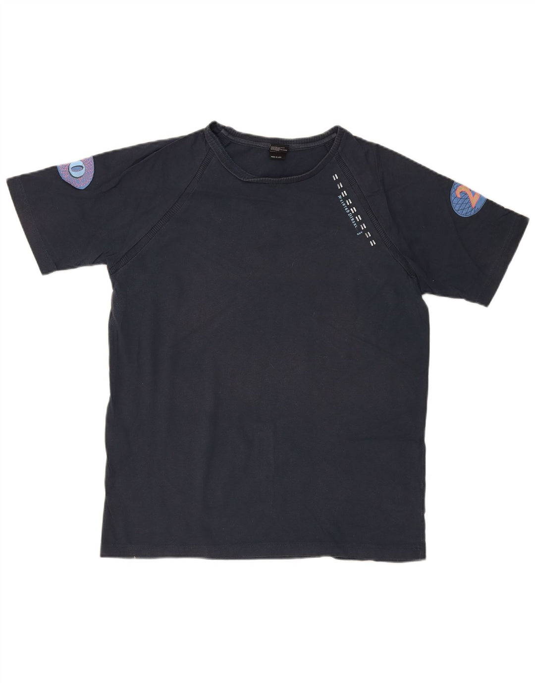 T-shirt grafica da uomo DIESEL Top XL blu navy