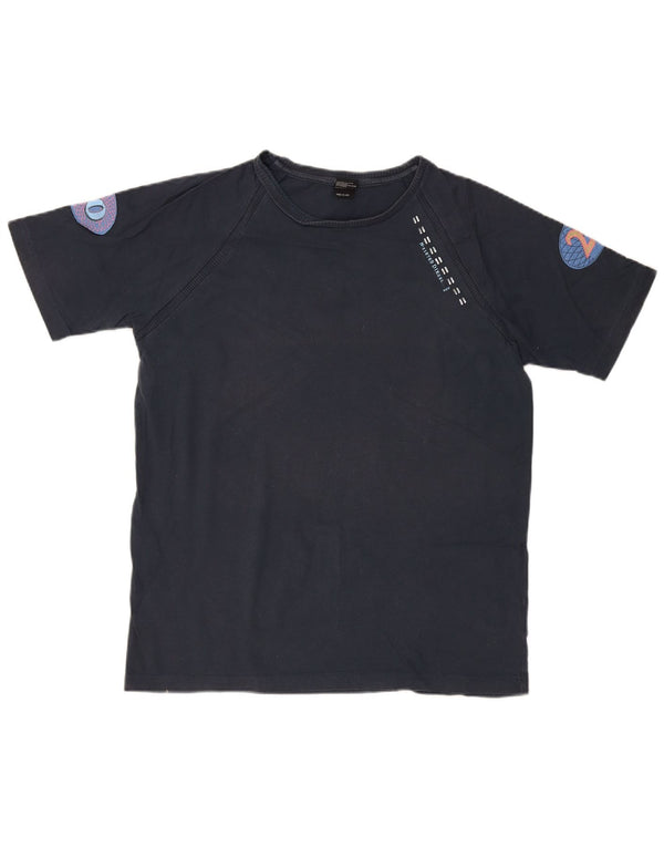 T-shirt grafica da uomo DIESEL Top XL blu navy