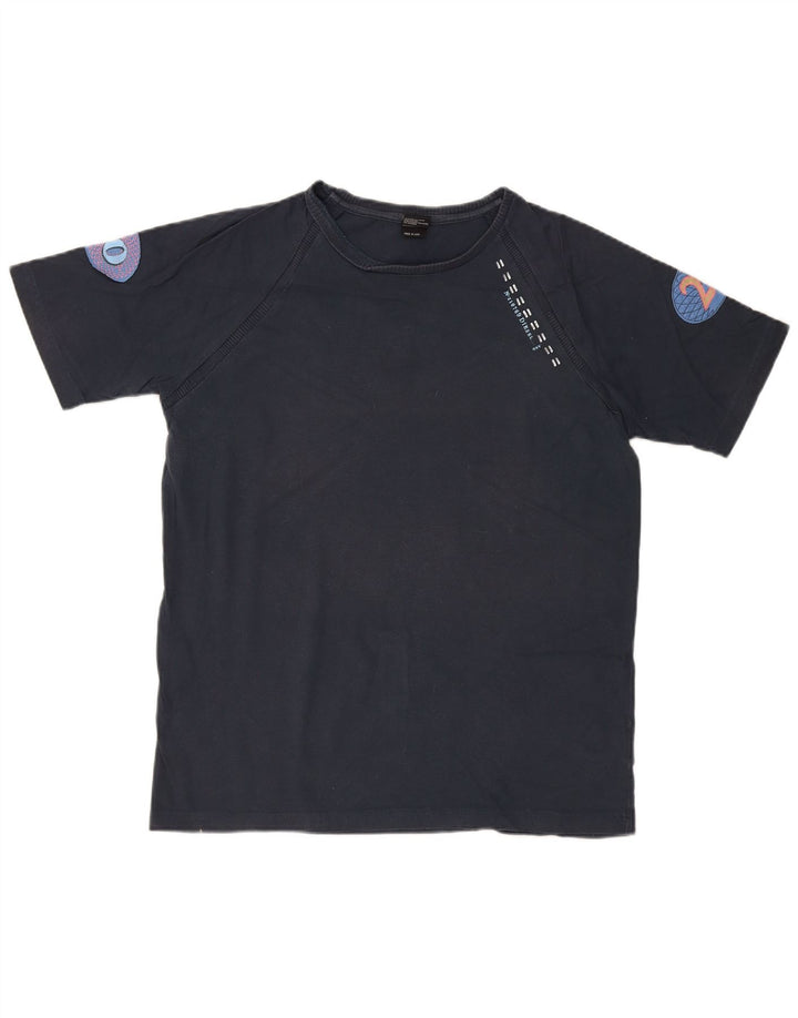 T-shirt grafica da uomo DIESEL Top XL blu navy