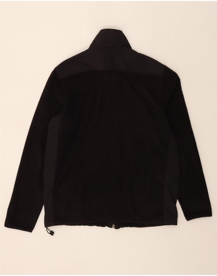 NAUTICA Mens Fleece Jacket UK 36 Small Black Colourblock Polyester Vintage Nautica and Second-Hand Nautica from Messina Hembry 