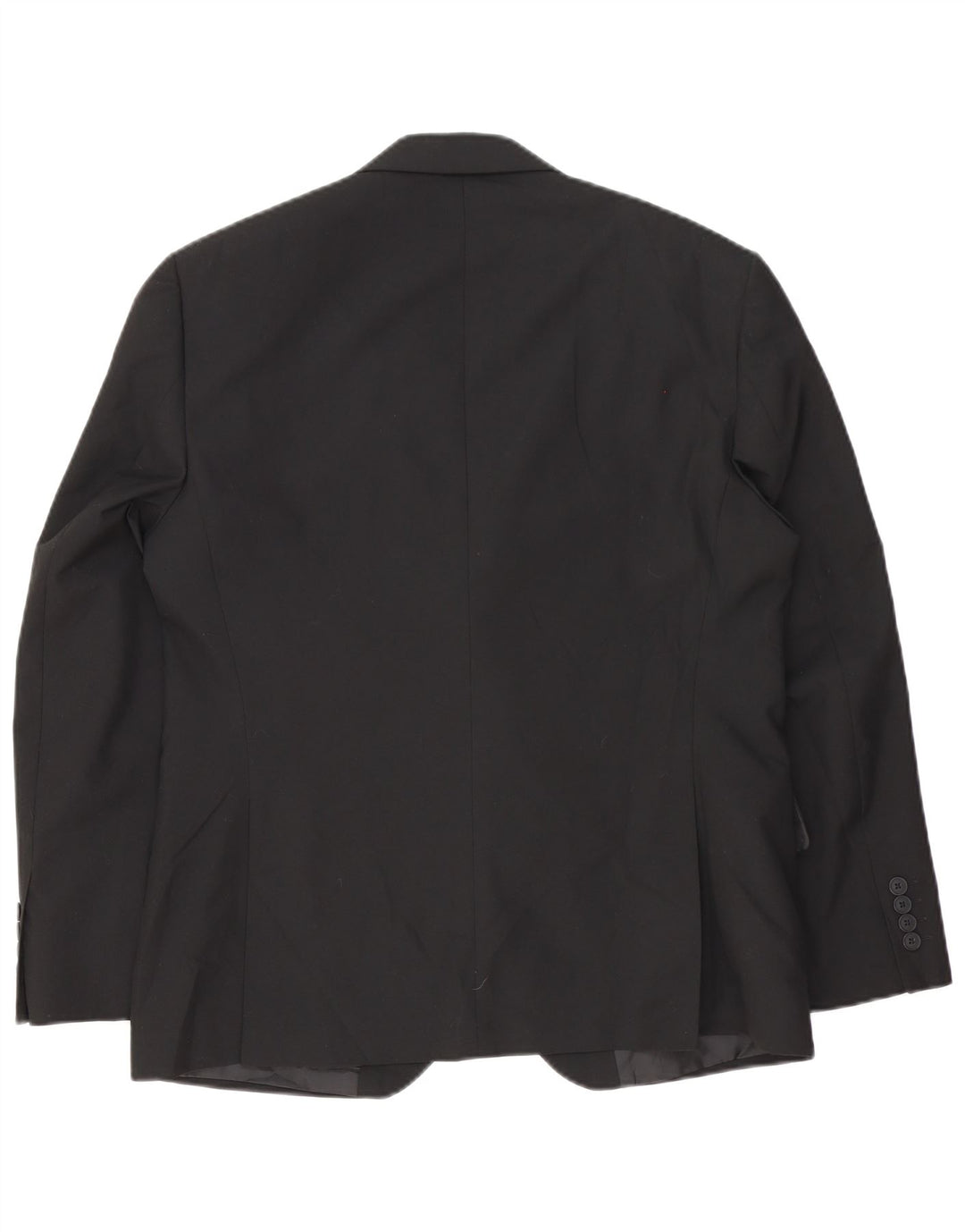 Giacca blazer corta da uomo Marks & Spencer a 2 bottoni UK 40 media nera