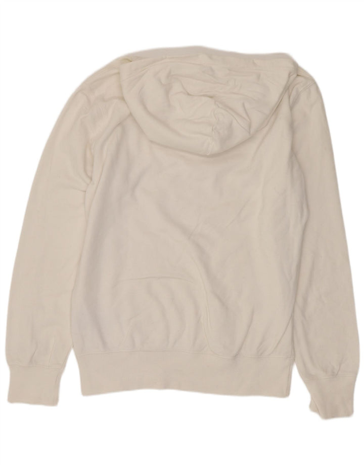 Maglione con cappuccio grafico da uomo Champion in cotone bianco medio